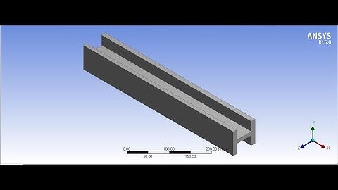 Introduction & Drawing of a Beam (I-section) in Ansys | Tutorial-1
