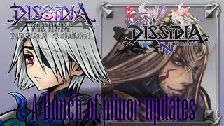 Minor Autumn updates for Dissidia OO/NT