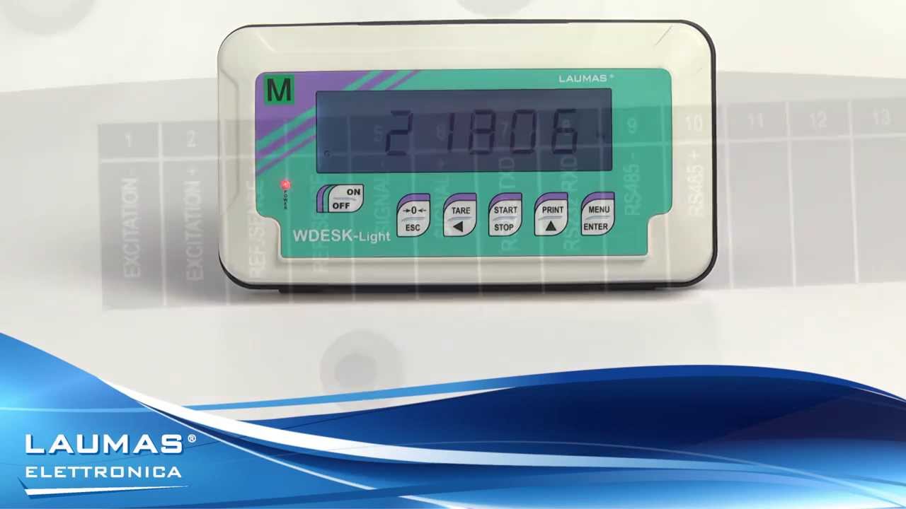 WDESKLIGHT - indicatori di peso display LCD in ABS IP67 - LAUMAS