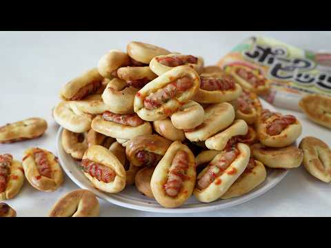 ヤングドーナツ、ブタメン、うまい棒、おさつどきっ、カントリーマアムプライドポテト I Cooked 70 Tiny Hot Dogs at Once! 🌭✨ ( with Tofu, Pancake Mix