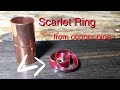 緋銅の指輪の作り方 How to make scarlet copper ring.