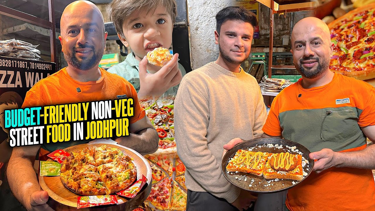 Недорогая уличная еда из мяса в Джодпуре | Пиццерия 