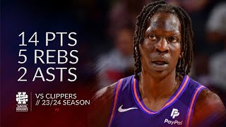 Bol Bol 14 pts 5 rebs 2 asts vs Clippers 23\/24 season