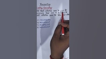 Coding Decoding Reasoning Tricks SSC Railway VDO UPP