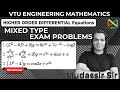 VTU- Higher order Differential Equations| Mixed Must watch🔥 exam problems in engineering Mathematics