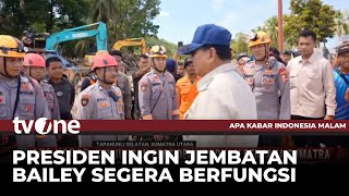 Download Lagu Akses Vital, Presiden Prabowo Ingin Jembatan Bailey di Tapanuli Tengah Segera Selesai | AKIM tvOne MP3