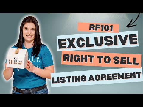What is the RF101 Listing Agreement? | Tennessee REALTORS® Exclusive Right to Sell Form Explained
