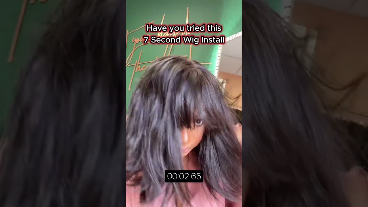 Watch me install this glueless wigs for 7 Seconds! 