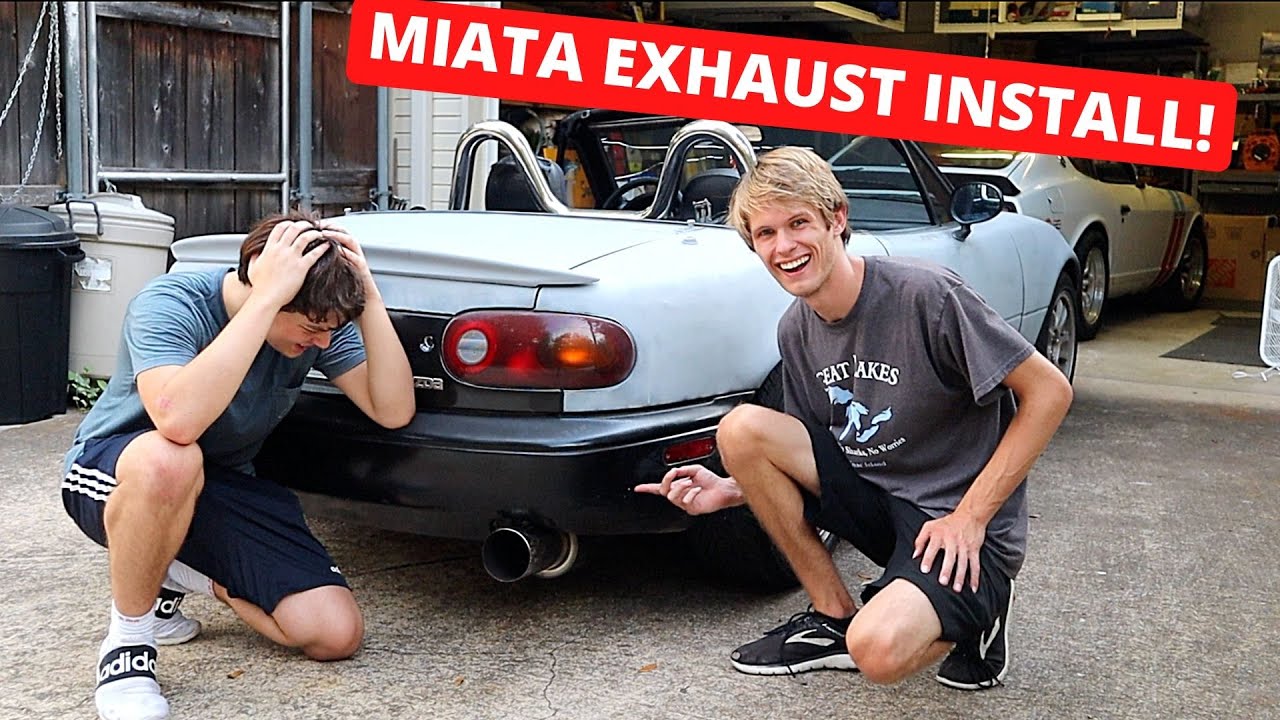 Manzo Catback Exhaust Install on a Mazda Miata!!