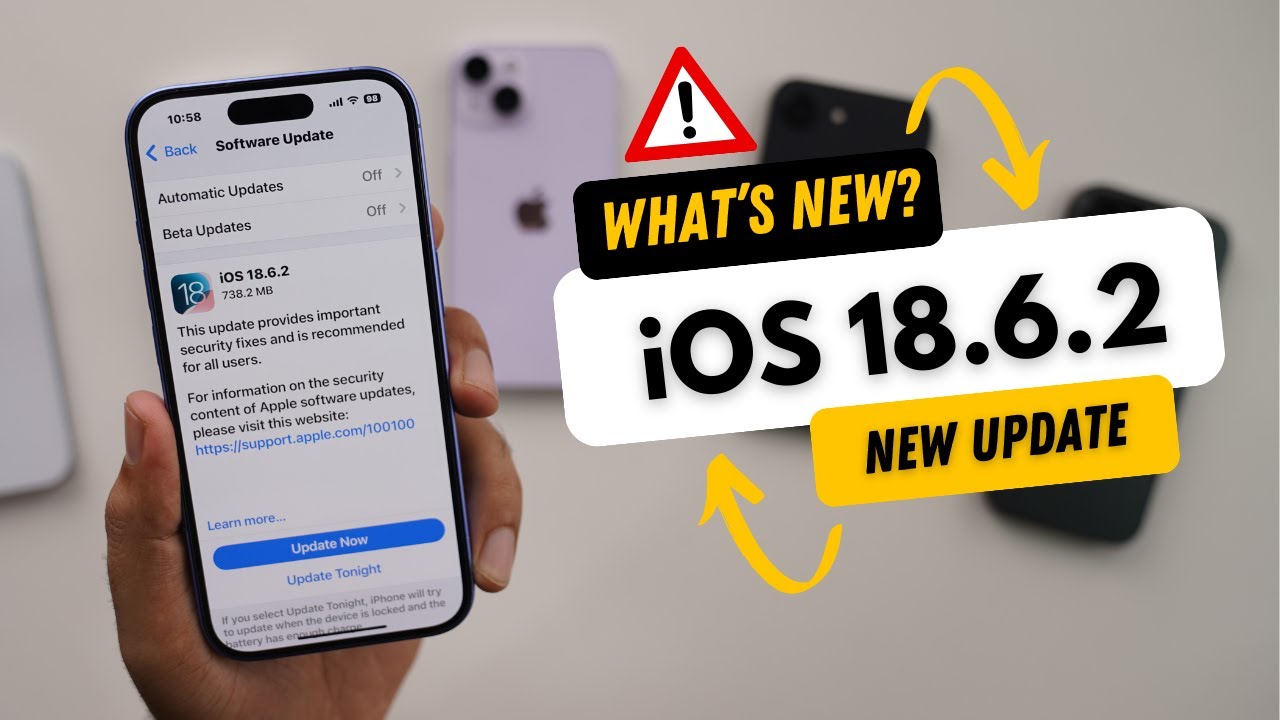 iOS 18.6.2 Released | What’s New? Urgent Update - YouTube
