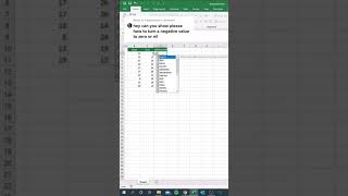Set negative values to 0 with this trick! #Tip134 #exceltips #googlesheets #spreadsheets #Shorts