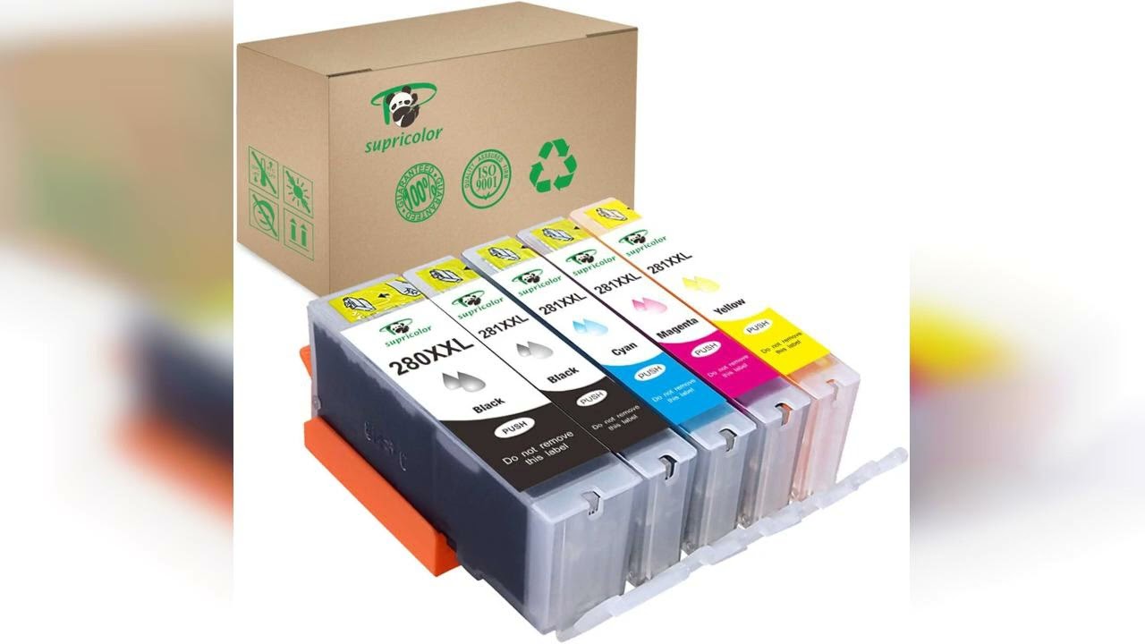 Review: PGI-280XL CLI-281XL Ink Cartridges, Use with PIXMA TR8620 TR8520 TS9120 TR7520 TS6120 ...