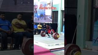 Snatch 143kg💥 #weightlifting #motivation #video #sports #viral #power #juniorathlete