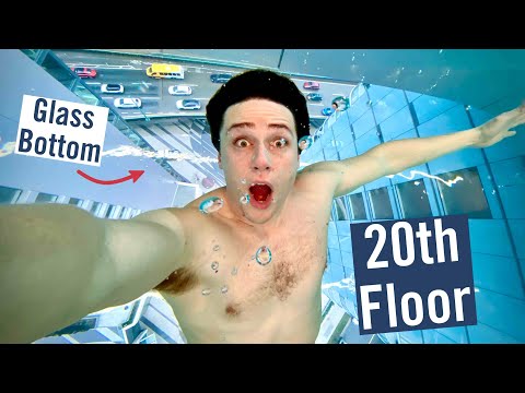 Video: You Can Swim In A Glass-bottom Pool That Hangs 500 Feet In The Air