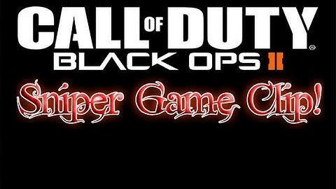 COD Black ops 2 - Sniper Game Clip (PS3)! HD