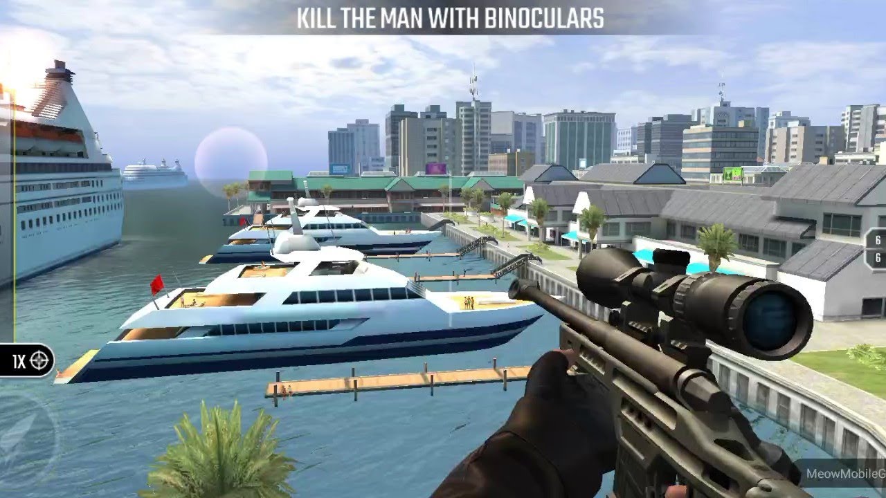 Pure Sniper Z5 Mission 23 Yacht The Traitor Kill The Man With Binoculars