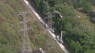 Communication tower falls on power lines in western suburbs: ComEd
