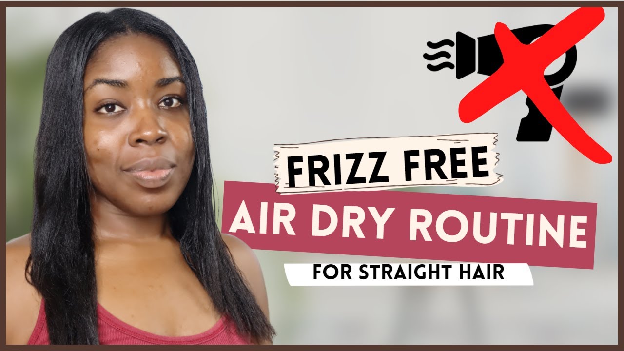 My Air Dry Routine For Relaxed Hair | Denaj