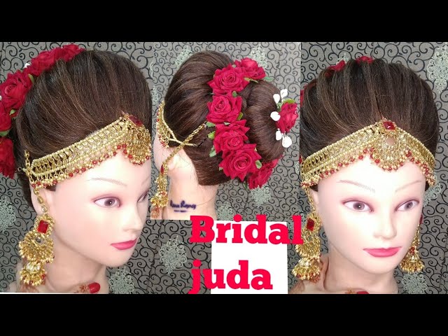 Beautiful bridal juda hairstyles for girls watch full video on my youtube  channel A-J beauty Parlour- | Instagram