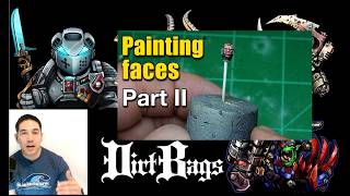 Painting Faces | Part II Warhammer 40k Painting miniatures #40k #painting