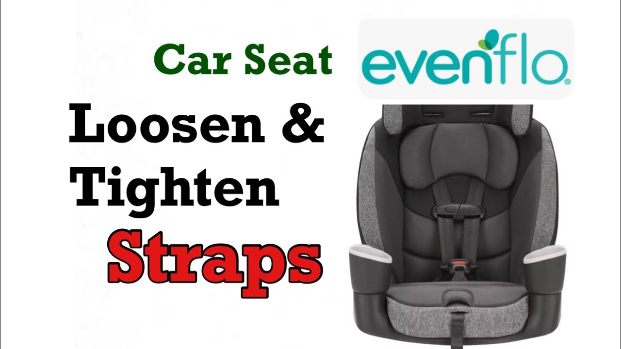 How to Loosen and Tighten the Straps of an Evenflo Car Seat #evenflo  #carseat