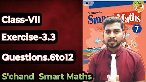 Chapter-3 Data Handling  || Exercise-3.3 || S