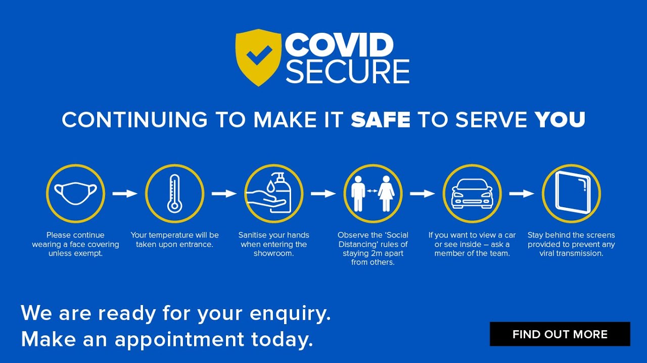 Covid Secure - Continuing to make it safe to serve you