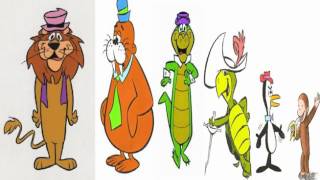 lippy the lion, chumley walrus, wally gator, touche turtle, tennessee tuxedo and curious george lippy the lion, chumley walrus, wally gator, touche turtle, tennessee tuxedo and curious george