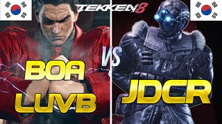 Tekken 8 ▰ BOA LUVB (Kazuya) Vs JDCR (Rank #1 Dragunov) ▰ Ultra High Level Matches!