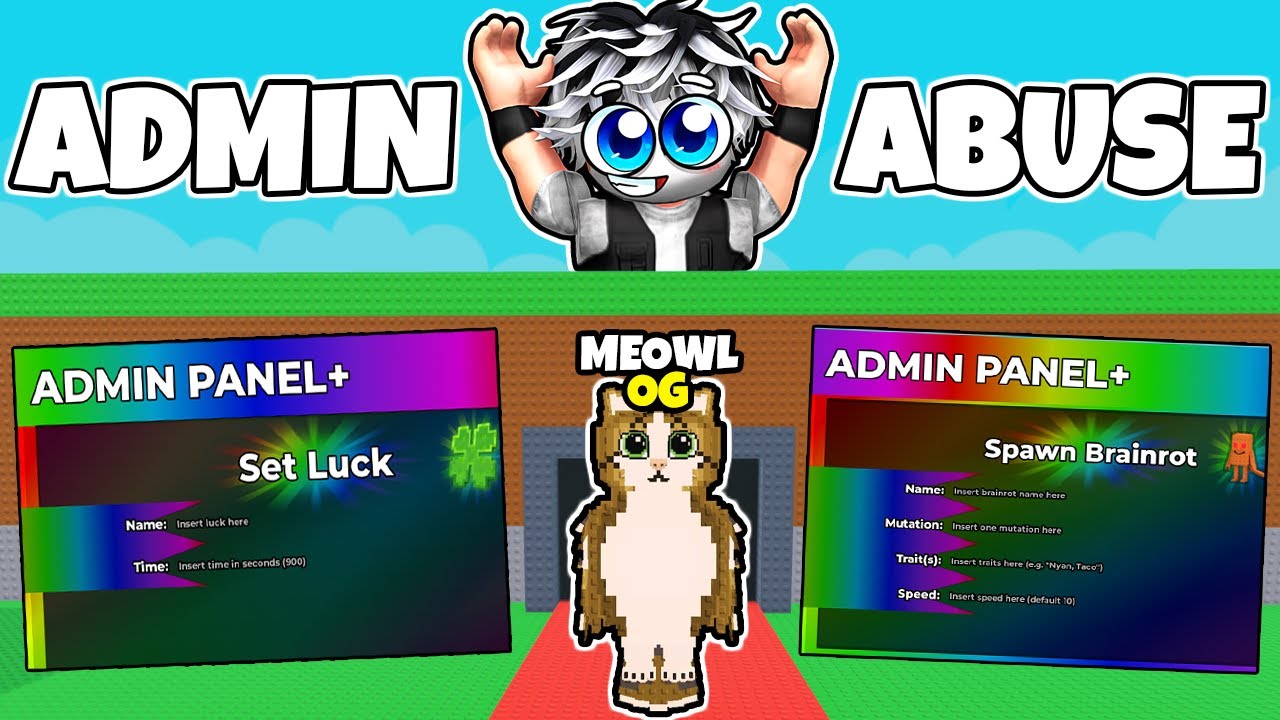 ZROBIŁEM WŁASNY ADMIN ABUSE W STEAL A BRAINROT! Roblox