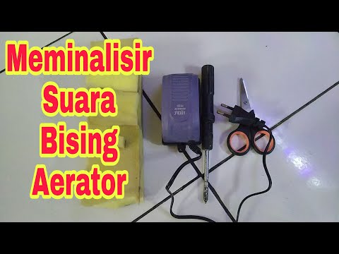 cara meredam suara bising/berisik aerator aquarium