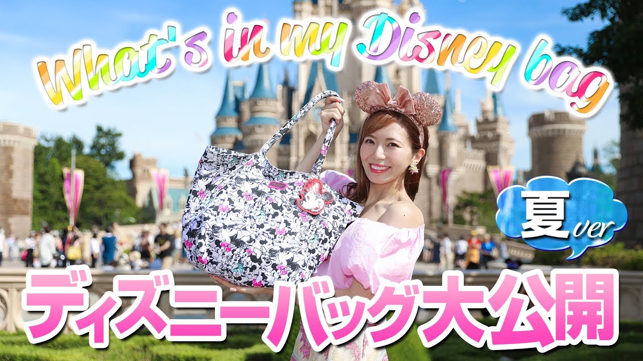 What S In My Bag 年パス7年目のディズニーバッグの中身 夏編 Youtube