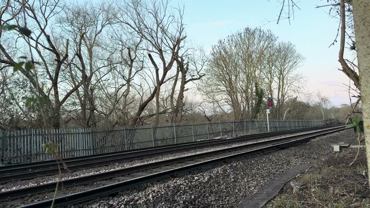 The last 2 trains you’ll see in the nostalgic South West Trains livery (Feltham Depot area)