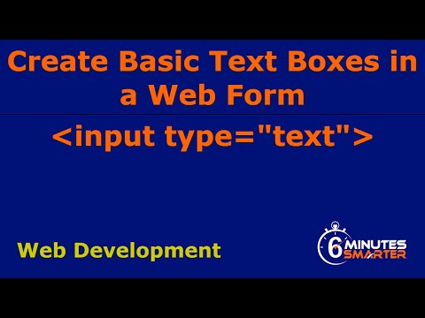Basic Text Boxes in a Web Form