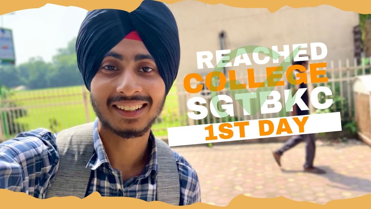 finally reached college 🥹❤️/ first day in sgtb college🙌🏻