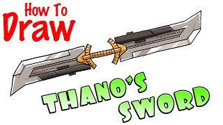 How to Draw Thano's Double Blade Sword