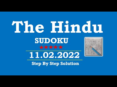 How to Solve 5 Star Hindu  Sudoku Feb 11, 2022 -  Step By Step Solution