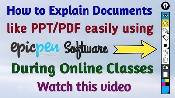 How to write on laptop screen PDF/PPT with Epic Pen | Epic Pen Tutorial | Screen Writing Software