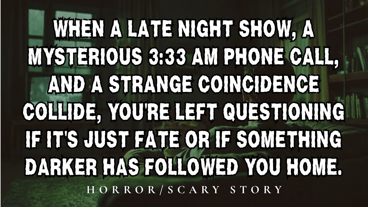 One Strange Coincidence. Scary Horror Story