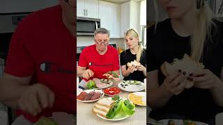 Grandpa has his own sandwich recipe 🤯😂 #funny #comedy #funnyvideos #usa #funnyjokes
