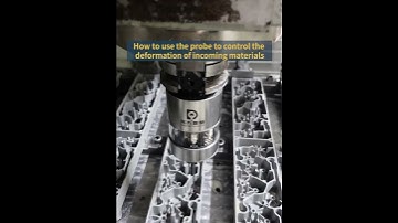 How to use the probe to control the deformation of incoming material.#cnc #cncmachine #cnctouchprobe