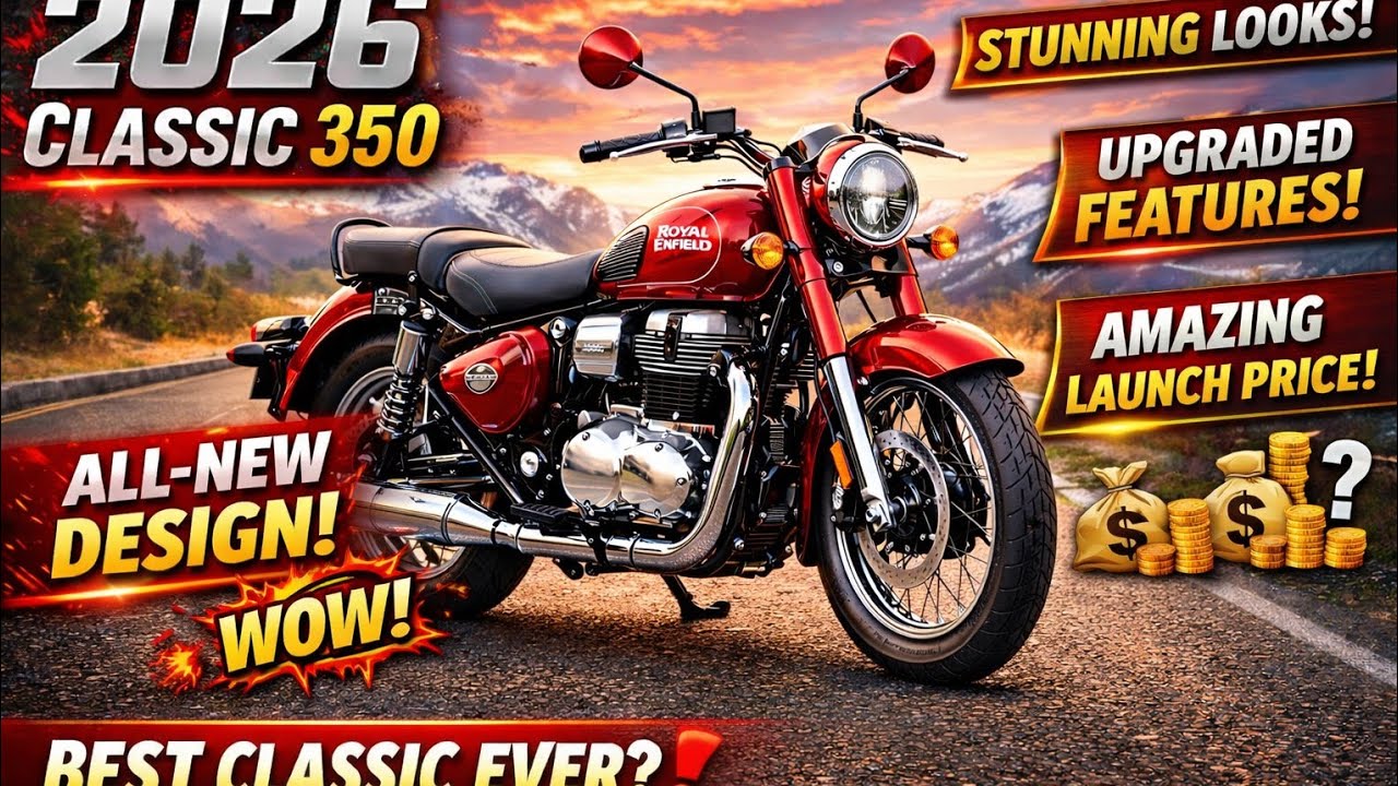 New 2026 Royal Enfield Classic 350 🔥 All-New Design, Crazy Features & Shocking Price!