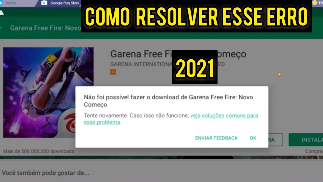 Ocorreu um erro quando eu fui fazer uma recarga no jogo chamado free fire -  Comunidade Google Play