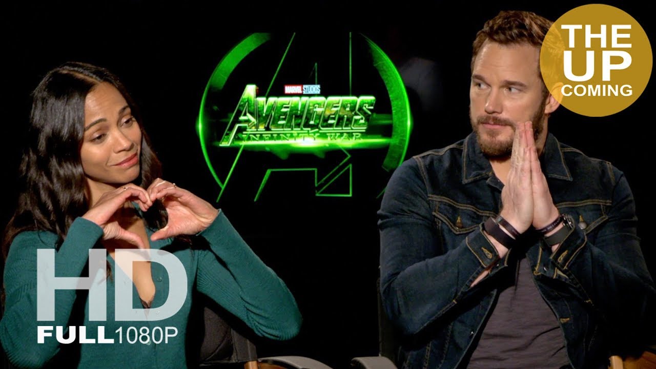 Chris Pratt and Zoe Saldana Avengers Infinity War interview - YouTube
