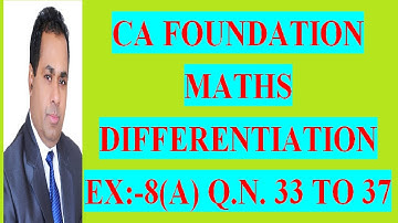 CA FOUNDATION COURSE  BUSINESS MATH TYPES OF DIFFERENTIATION CLASS 10 BY H L GUPTA