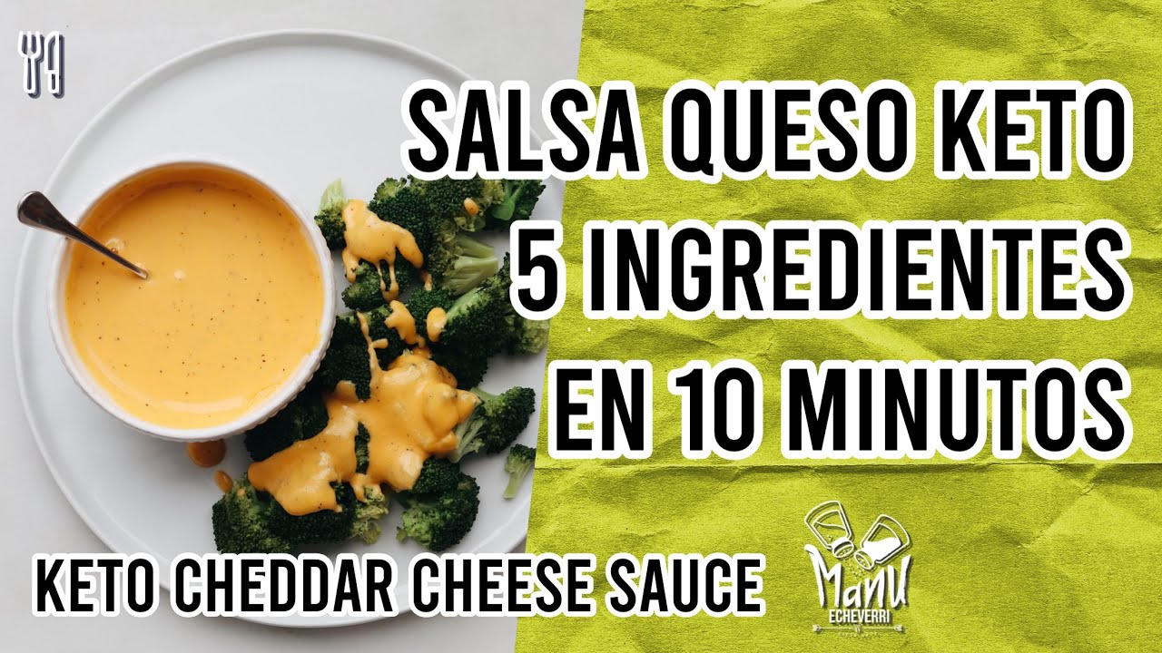 🧀 SALSA KETO DE QUESO CALIENTE EN 10 MINUTOS KETO CHEDDAR CHEESE