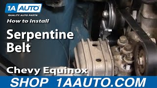 How To Replace Serpentine Belt Idler Pulleys 05-09 Chevy Equinox