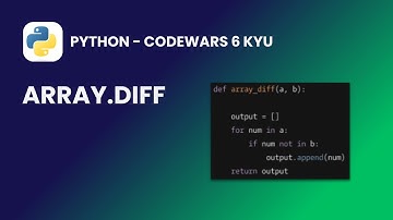 Python - Array.Diff | Codewars 6 KYU