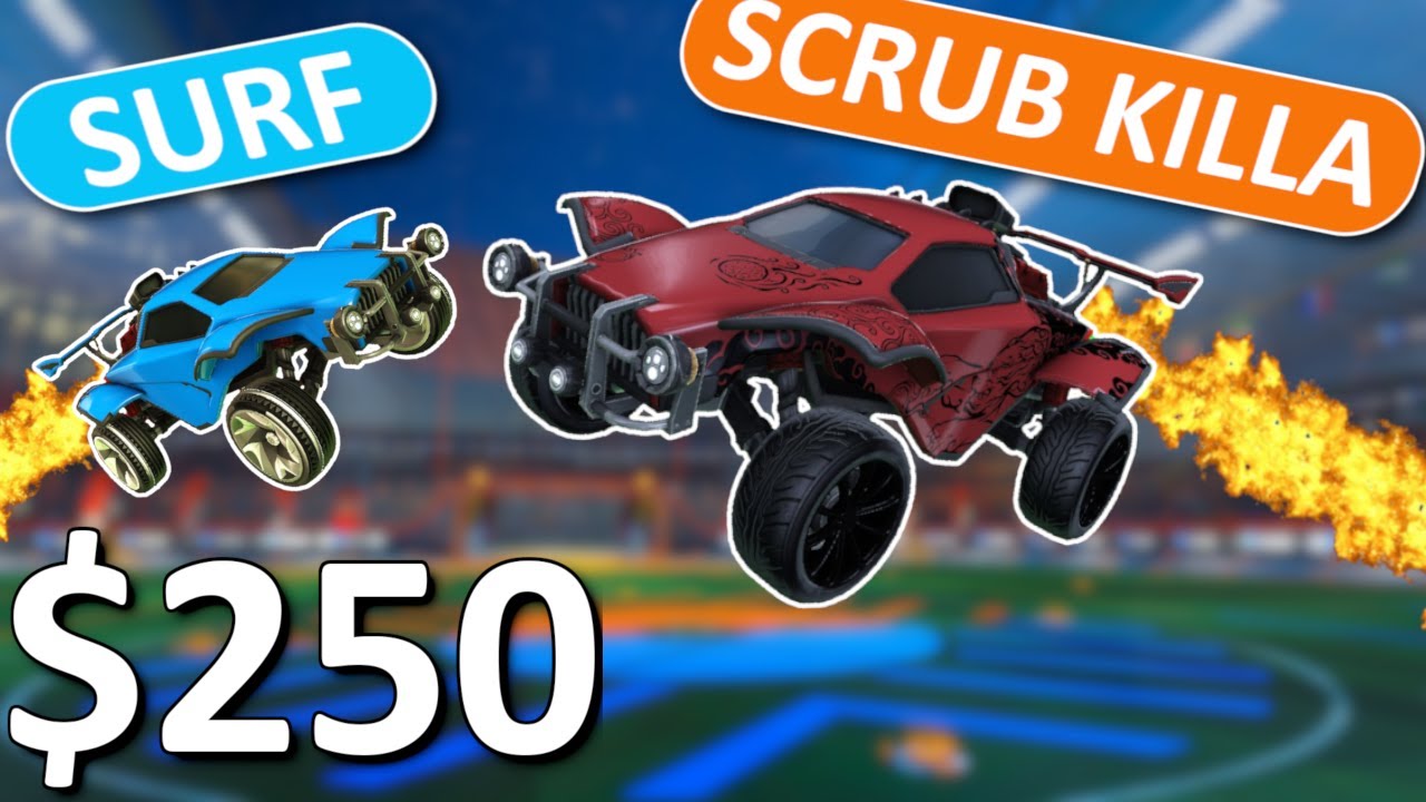 Scrub Killa vs Surf (Rank 17) | $250 Rocket League 1v1