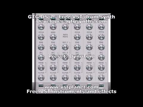 GTG DS 7 - Free VST drum synth - vstplanet.com - YouTube